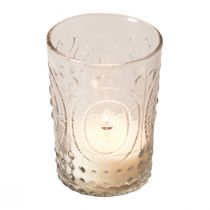 Product Lantern glass candle glass tealight holder glass Ø7.5cm H10cm