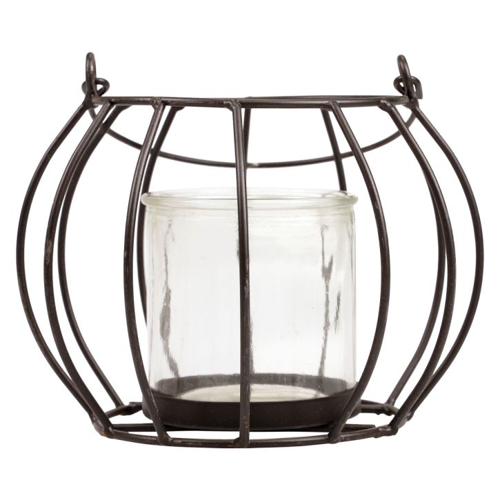 Product Garden lantern metal black lantern for hanging Ø16.5cm