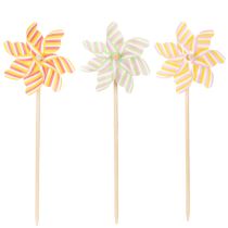 Product Windmill garden stake, attractive decoration for patio, garden and balcony, 47cm, 3 pieces