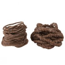 Product Wool Thread Wick Thread Felt Cord in Brown L7m Set 2Pcs