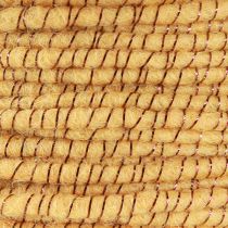 Product Wool thread with wire felt cord mica yellow bronze Ø5mm 33m