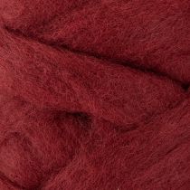 Product Wool cord, decorative wool, dark red, 10m wool ribbon for floristry & crafts