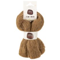 Product Wool cord, decorative wool, brown, 2m. Wool cord, felting wool for crafts &amp; floristry.