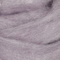 Product Decorative wool, light purple, 2m wool cord, felted wool for crafts &amp; floristry