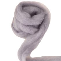 Product Decorative wool, light purple, 2m wool cord, felted wool for crafts &amp; floristry