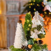 Product Wool wick Soft felted wool for decorative designs and seasonal arrangements 2m Green