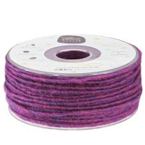 Product Purple wool cord 3mm 100m