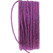Product Purple wool cord 3mm 100m