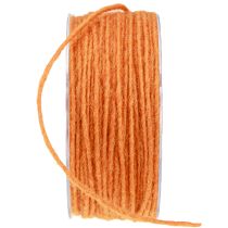 Product Wool cord orange 3mm 100m