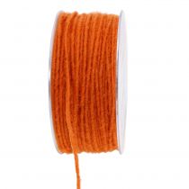 Product Wool cord orange 3mm 100m