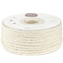 Product Wool cord white 3mm 100m