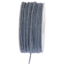 Product Wick thread wool cord felt cord blue gray Ø3mm 100m