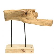 Root bowl on the stand natural H38cm