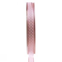 Product Gift ribbon dotted decorative ribbon old pink 10mm 25m