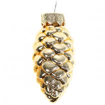 Product Cone Mix made of Glass Gold 5cm 14 pcs