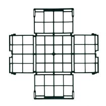 Brick grid 1/2 260mm x 260mm x 75mm flat 20pcs