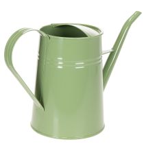 Product Vintage metal indoor watering can, mint green, 1.7L, decorative vase, retro design, H23cm