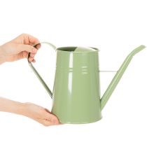 Product Vintage metal indoor watering can, mint green, 1.7L, decorative vase, retro design, H23cm