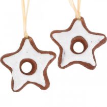 Christmas tree decorations cinnamon stars decoration star plastic 5cm 24pcs