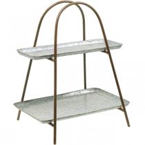 Cake stand vintage decorative tray table shelf metal H47cm