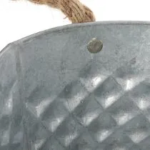 Product Large oval zinc bowl, 31cm x 20cm, H15cm
