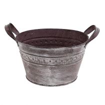 Zinc bowl Ø18.5cm H10.5cm washed purple