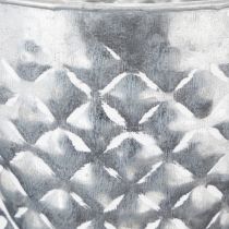 Product Zinc pot with rope handles Ø14.5cm H13cm