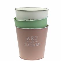 Product Flower pot zinc Art of Nature different colors Ø17.5cm H15cm