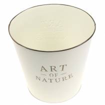Product Flowerpot Zinc Art of Nature Cream Ø17.5cm H15cm