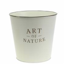 Product Flowerpot Zinc Art of Nature Cream Ø17.5cm H15cm