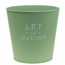 Product Flowerpot zinc planter metal mint green Ø22cm H21cm