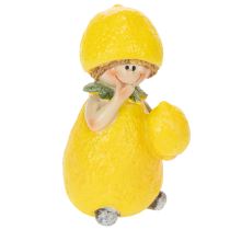 Product Lemon Child Figurines, Sweet Table Decoration for Summer in Vintage Style, Living Rooms and Balcony, 9cm, 3 Pieces