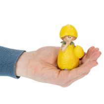 Product Lemon Child Figurines, Sweet Table Decoration for Summer in Vintage Style, Living Rooms and Balcony, 9cm, 3 Pieces