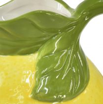 Product Lemon vase ceramic decorative jug lemons yellow H18.5cm