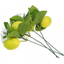 Product Deco branch lemon and flowers artificial branch summer decoration 26cm 4pcs