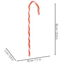 Product Artificial candy cane Christmas decoration 60cm 3pcs