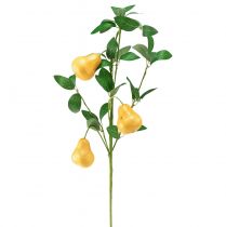 Product Artificial decorative pear branch, yellow, 75cm, fruit branch, artificial flower decoration