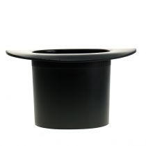 Product Black cylinder, planter, New Year's decoration, planter, wizard hat H16cm