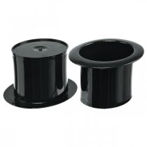 Decorative cylinder, New Year&#39;s Eve decoration, hat for planting, New Year&#39;s planter black H5cm L12cm 20pcs