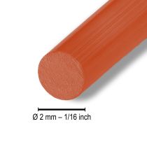 Product Aluminum wire Ø2mm, 500g, 60m in orange - Flexible craft wire for floristry and decoration