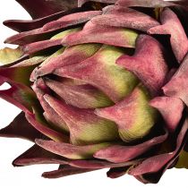 Product Artichoke artificial Large artificial flower Dry Look Purple 76cm
