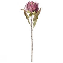 Product Artichoke artificial Large artificial flower Dry Look Purple 76cm
