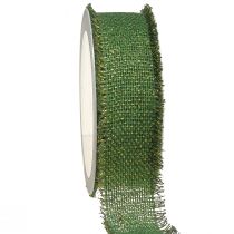 Product Ribbon Green Gold Fringe Ribbon Jewelry Ribbon W40mm L15m