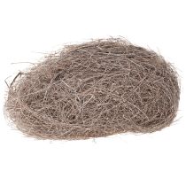 Product Natural craft material palm fibers, white washed, 1kg Palmyra palm for decoration &amp; crafts