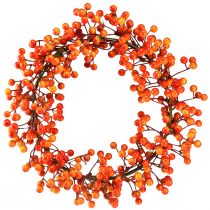 Product Berry wreath decorative berries red orange artificial Ø30cm