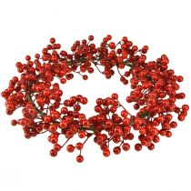 Product Berry wreath red berries artificial decoration ring green Ø30cm