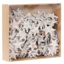 Product Birch stars mini 2cm - 2.5cm whitewashed 150 pcs