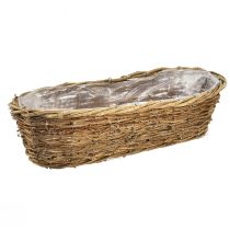 Product Flower bowl vine plant basket oval natural 49.5x22x13cm