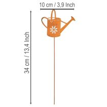 Product Flower plug metal rust decoration watering can 10x8.5cm 4 pieces