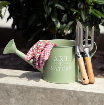 Product Flower pot, decorative watering can, mint green zinc planter, Ø16.5cm